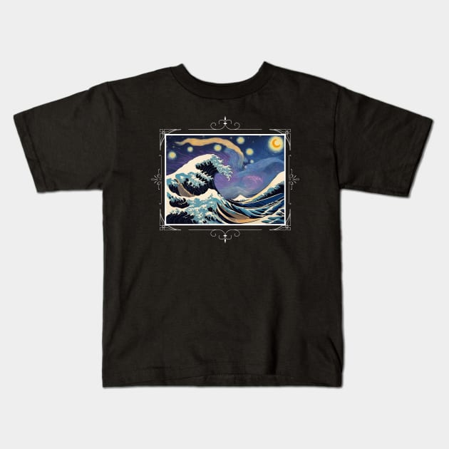 STARRY WAVE MASHUP CLASSIC Kids T-Shirt by StayVibing